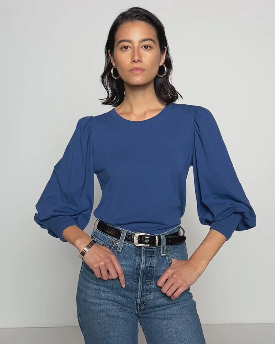Nation LTD Loren Peasant Tee - Glamourous Grace