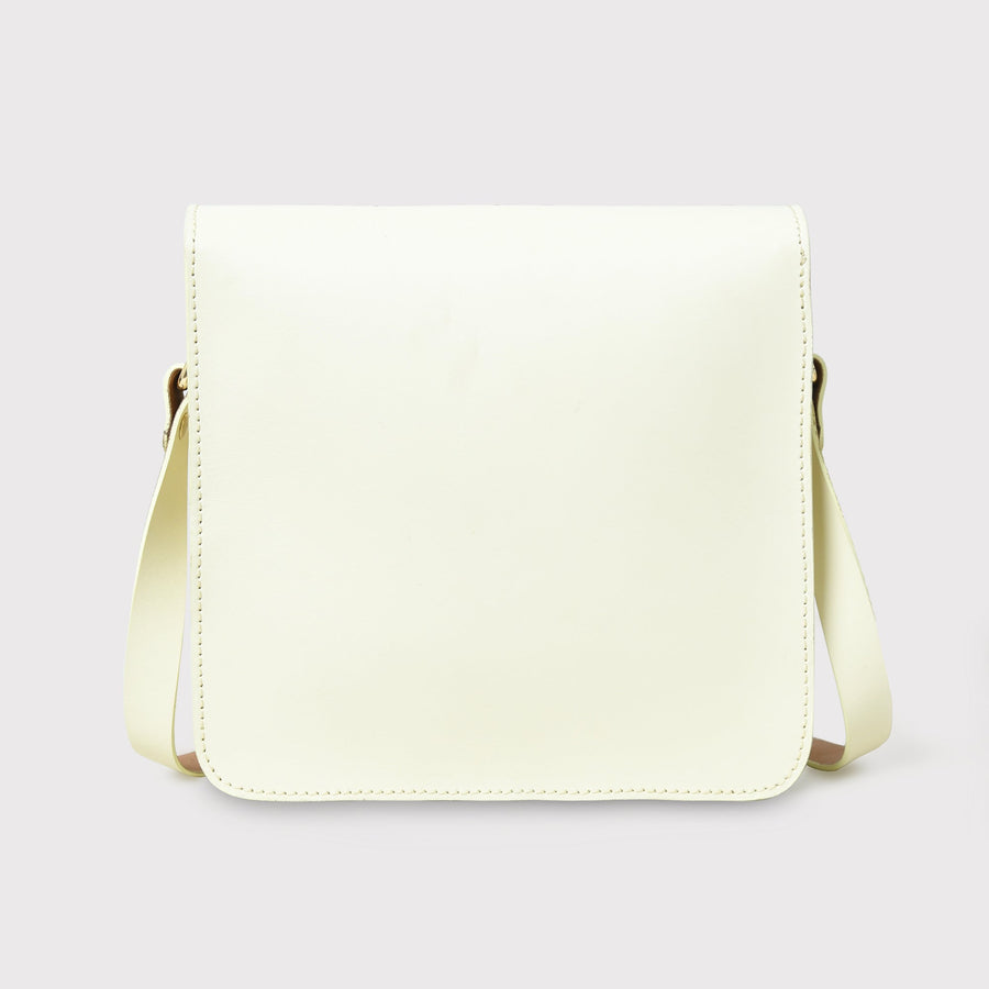White Elegance Crossbody Sling Bag - Glamourous Grace