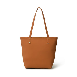 Era Vegan Leather Tote - Tan Brown - Glamourous Grace