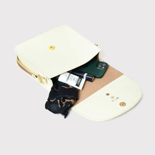 White Elegance Crossbody Sling Bag - Glamourous Grace