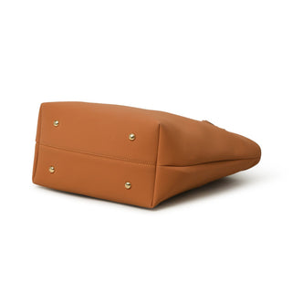 Era Vegan Leather Tote - Tan Brown - Glamourous Grace