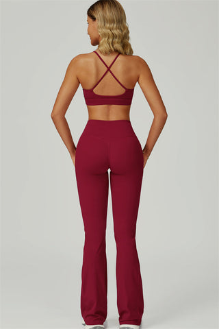 The Flourish Sports Bra Flared Leggings 2-Piece Set