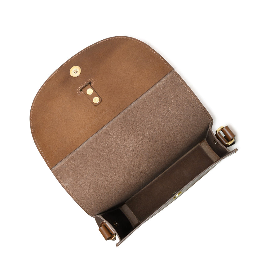 Brown Elegance Crossbody Sling Bag - Glamourous Grace