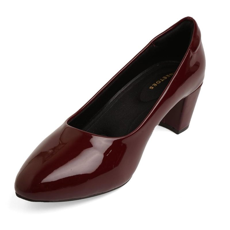 Adeline - Maroon Pumps - Glamourous Grace