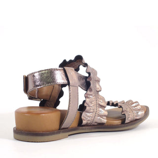 Roche Ruched Leather Sandals - Glamourous Grace