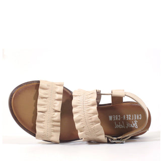 Roche Ruched Leather Sandals - Glamourous Grace
