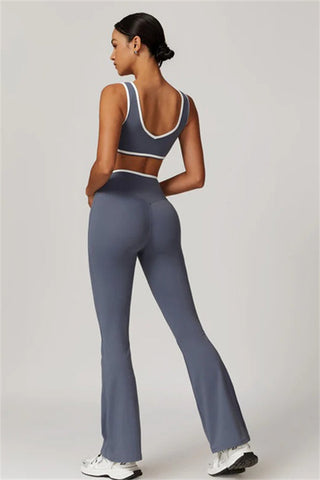 The Stamina Sports Bra Flared Leggings 2-Piece Set