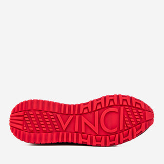 The Inferno Black & Red Leather Men Sneaker