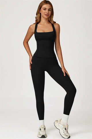 The Glacier Crop Tank Leggings 2-Piece Set