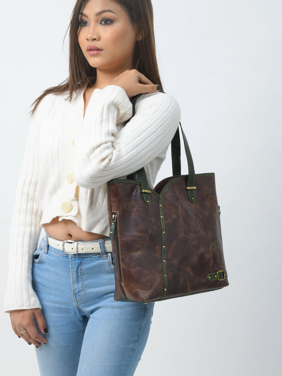 The Riley Handbag - Brown - Glamourous Grace