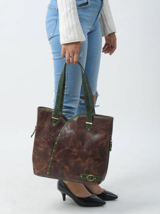 The Riley Handbag - Brown - Glamourous Grace