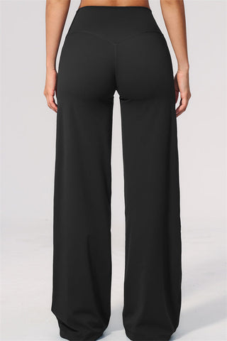 The Twirl Open Back Sports Bra Straight Leg Pants 2-Piece Set