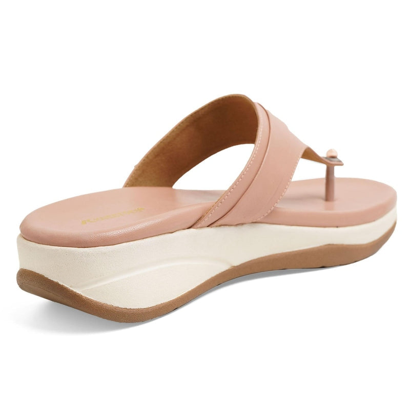 Briony - Peach Slip-Ons - Glamourous Grace