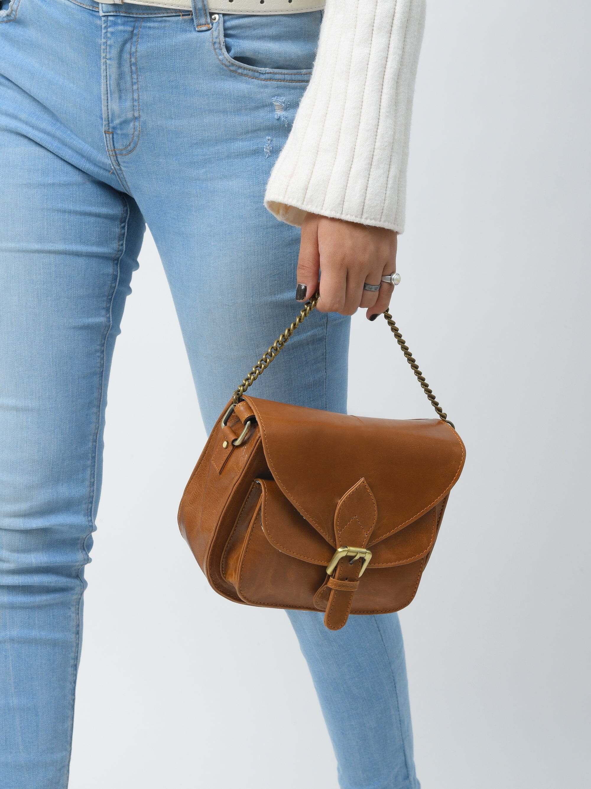 The Molina Satchel- Tan Brown - Glamourous Grace