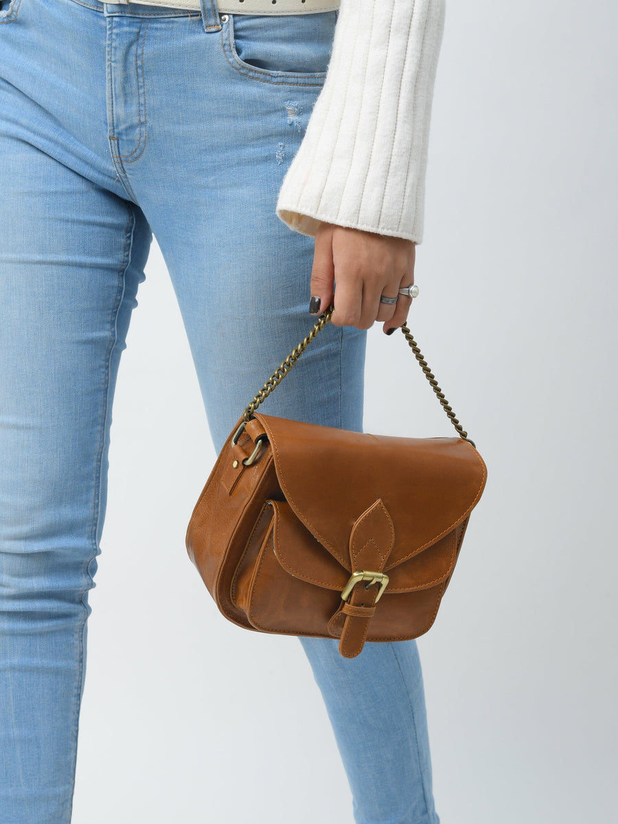 The Molina Satchel- Tan Brown - Glamourous Grace