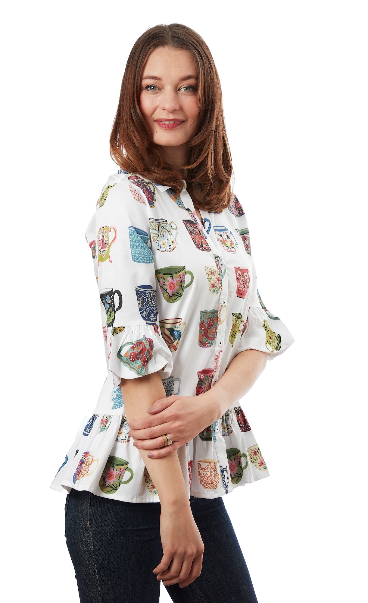 Peplum Top Coffee Mugs - Glamourous Grace