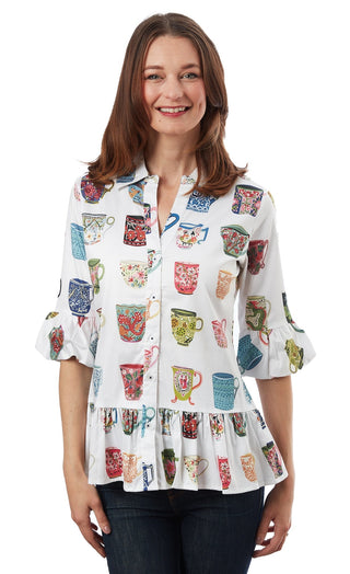 Peplum Top Coffee Mugs - Glamourous Grace