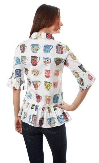 Peplum Top Coffee Mugs - Glamourous Grace