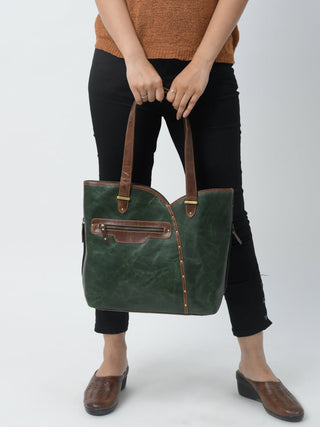 The Riley Handbag- Green - Glamourous Grace