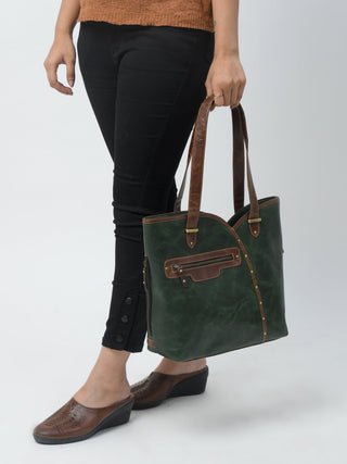 The Riley Handbag- Green - Glamourous Grace