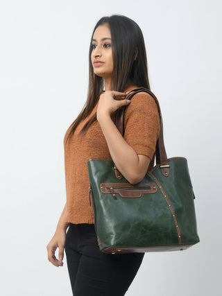 The Riley Handbag- Green - Glamourous Grace