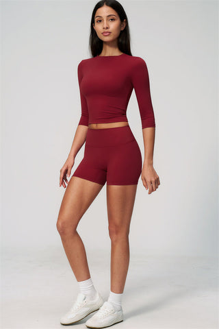 The Natalia Half-Sleeve Top Shorts 2-Piece Set