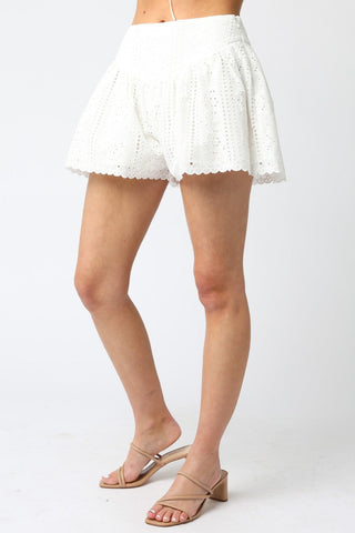 Bunny Eyelet Shorts - Glamourous Grace