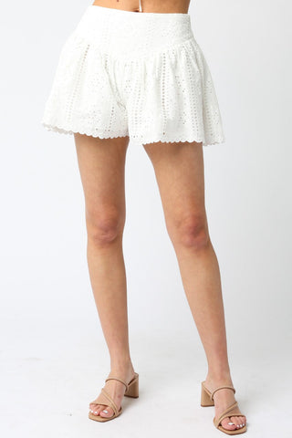 Bunny Eyelet Shorts - Glamourous Grace