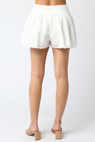 Bunny Eyelet Shorts - Glamourous Grace