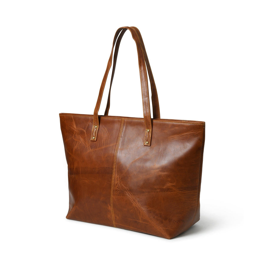 The Kim Tote Bag- Cocoa Brown - Glamourous Grace