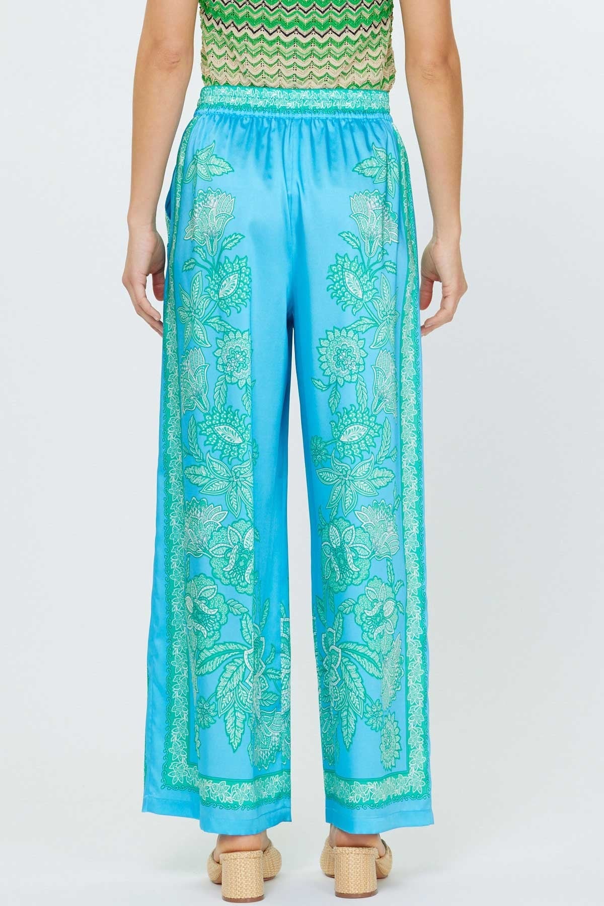 Aylani Pailsey Wide Leg Pants Blue