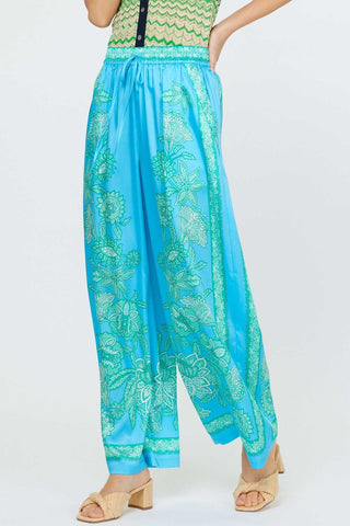 Aylani Pailsey Wide Leg Pants Blue