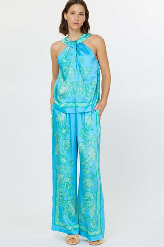 Aylani Pailsey Wide Leg Pants Blue