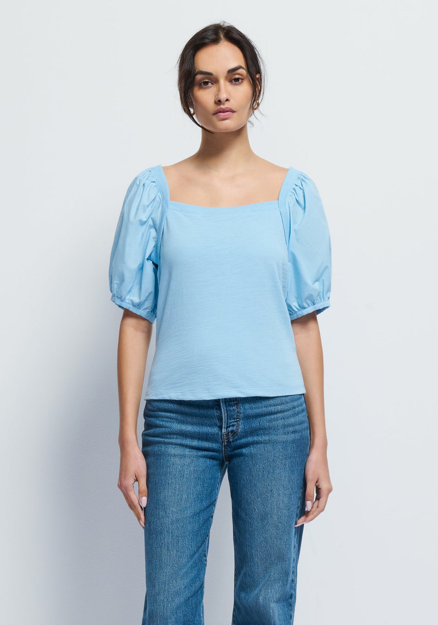 Nation LTD Naya Puff Sleeve Top - Glamourous Grace