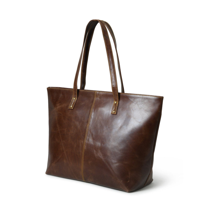 The Kim Tote Bag- Dark Brown - Glamourous Grace