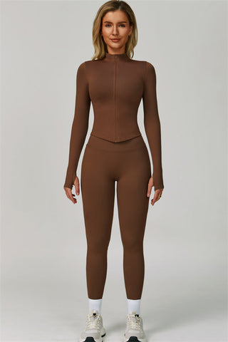 The Empower Jacket Sports Bra Leggings 3-Piece Set