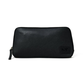 Classic Black Leather Clutch - Glamourous Grace