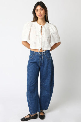 Ciera Tie Front Top - Glamourous Grace
