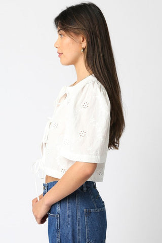 Ciera Tie Front Top - Glamourous Grace