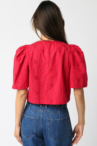 Ciera Tie Front Top - Glamourous Grace