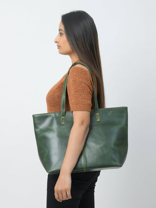 The Kim Tote Bag - Green - Glamourous Grace