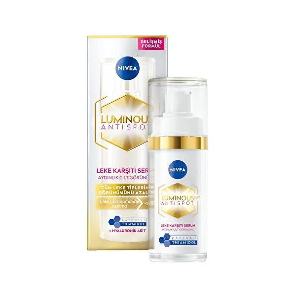 Nivea Luminous630 Dark Spot Correction Serum - Hyperpigmentation Treatment for Even Skin Tone, Dermatologically Approved, 1.01 fl oz - Glamourous Grace