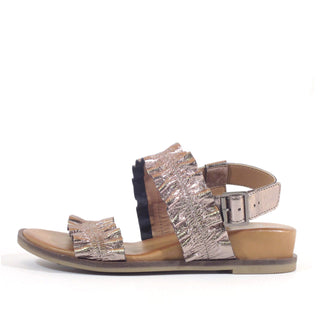 Roche Ruched Leather Sandals - Glamourous Grace