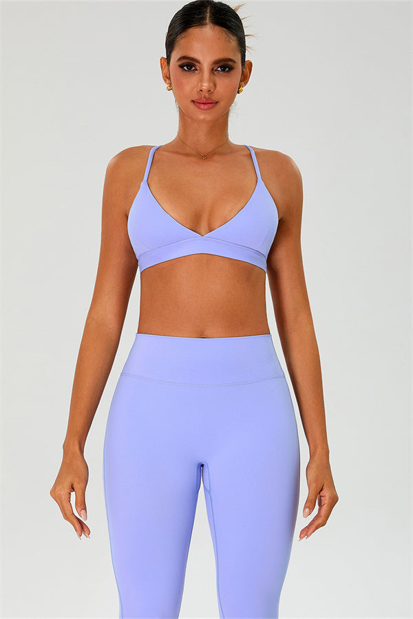 The Ember Sports Bra Flared Leggings 2-Piece Set - Glamourous Grace