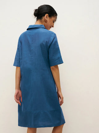 Linen Shawl V-Neck Half Sleeve Minidress LIVIA - Glamourous Grace