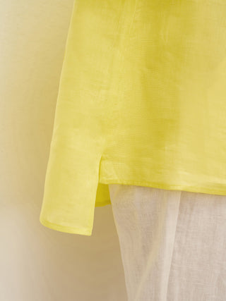 LINTICO 100% linen dress shirt Joanna with classic collar and button-down front, lightweight and breathable top for women.