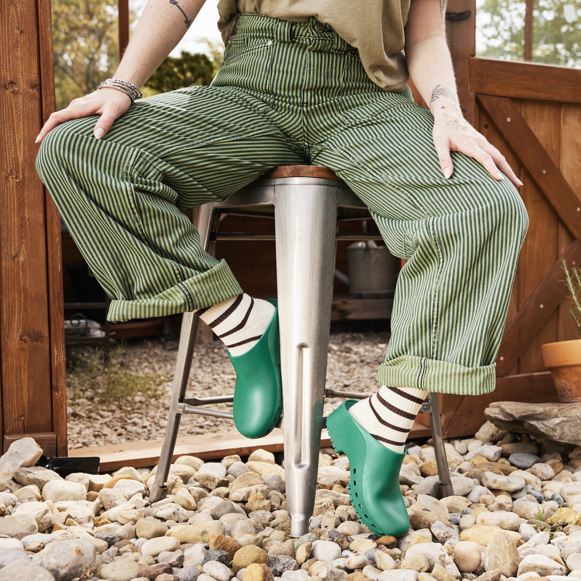 Calzuro Classic Without Holes Green - Glamourous Grace