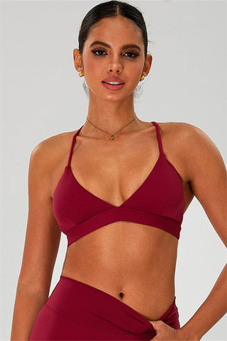 The Ember Sports Bra Crop Top Shorts 3-Piece Set