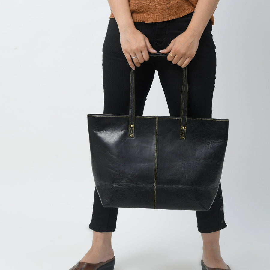 The Kim Tote Bag- Black - Glamourous Grace