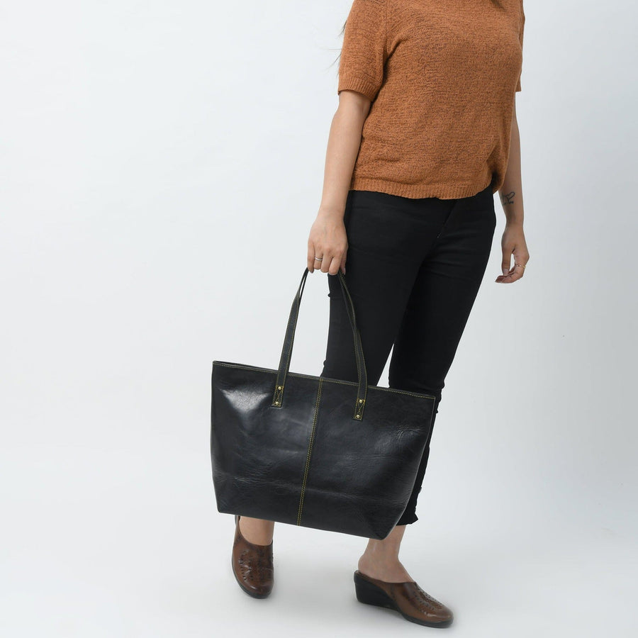 The Kim Tote Bag- Black - Glamourous Grace